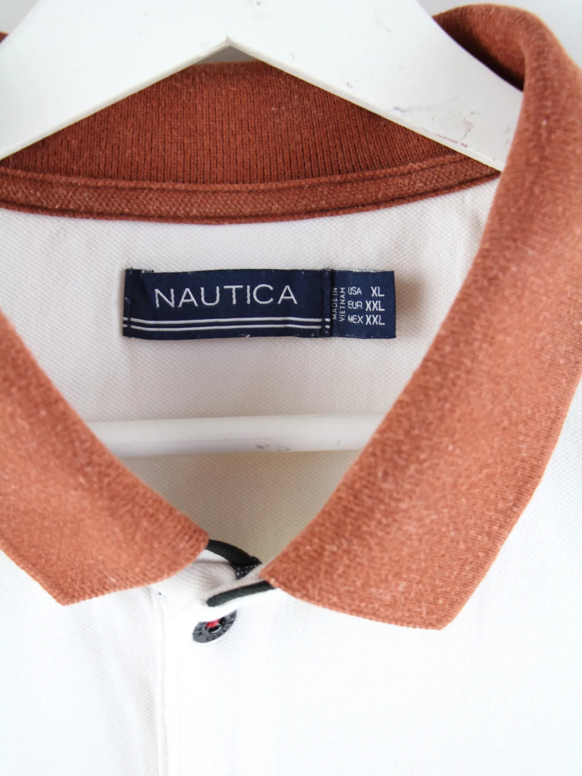 Nautica Polo Weiß XL – Etikett