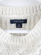 Nautica Pullover Weiß M – Etikett