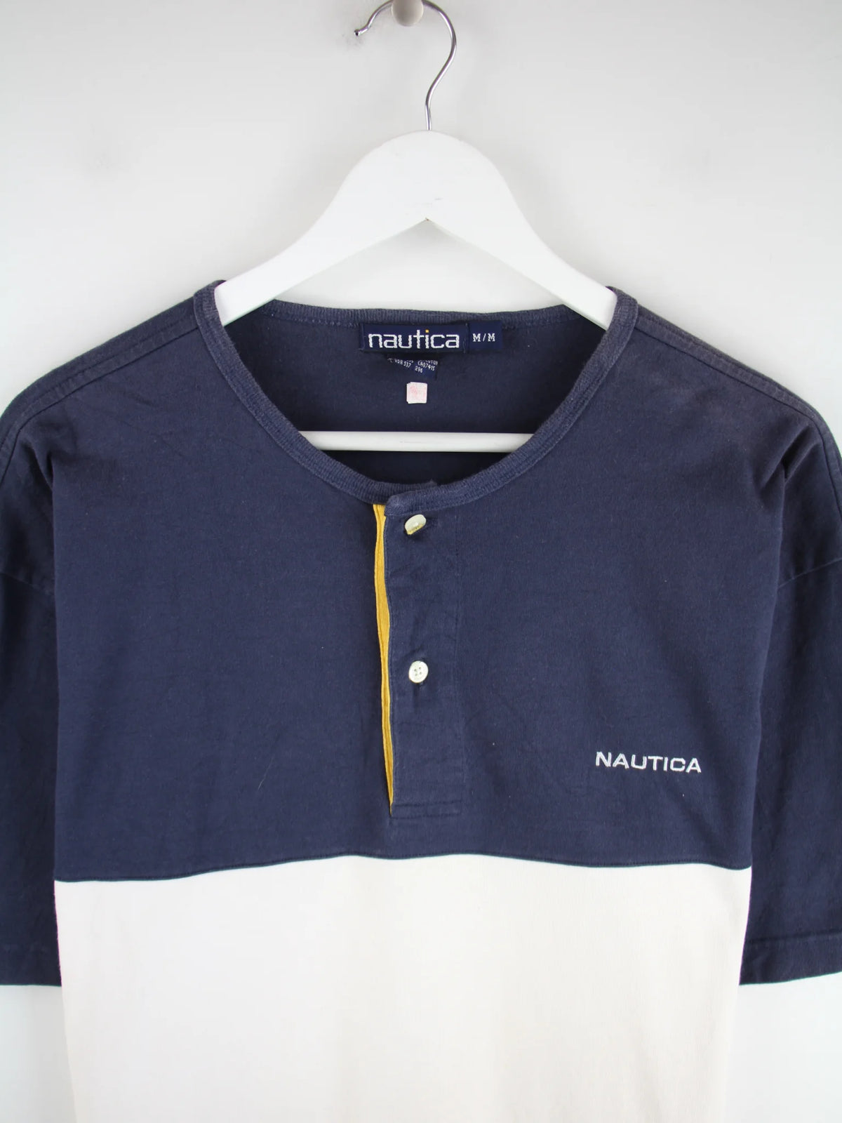 Nautica T-Shirt Blau M – Detailansicht Vorderseite