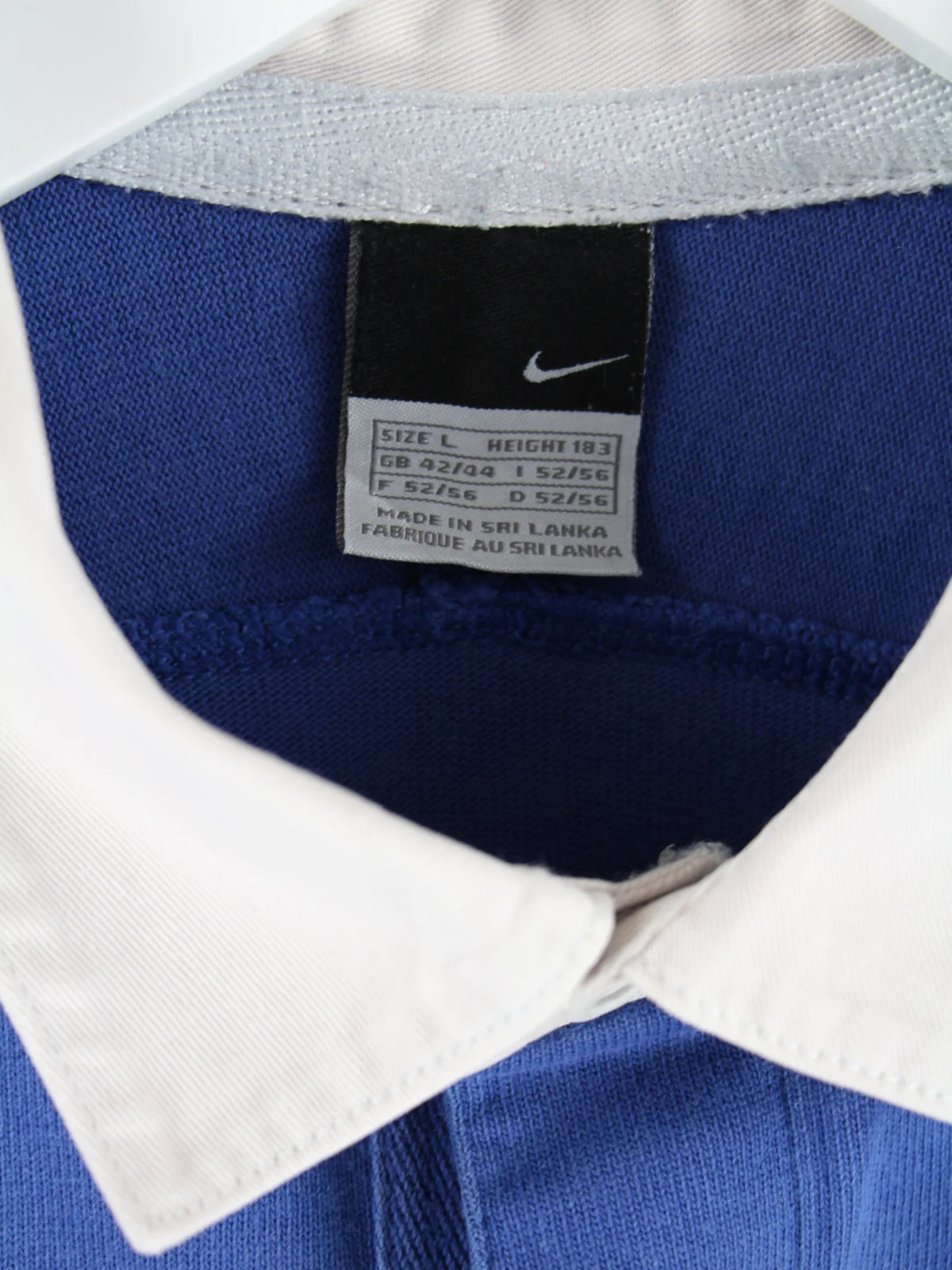 Nike Polo Blau L – Etikett