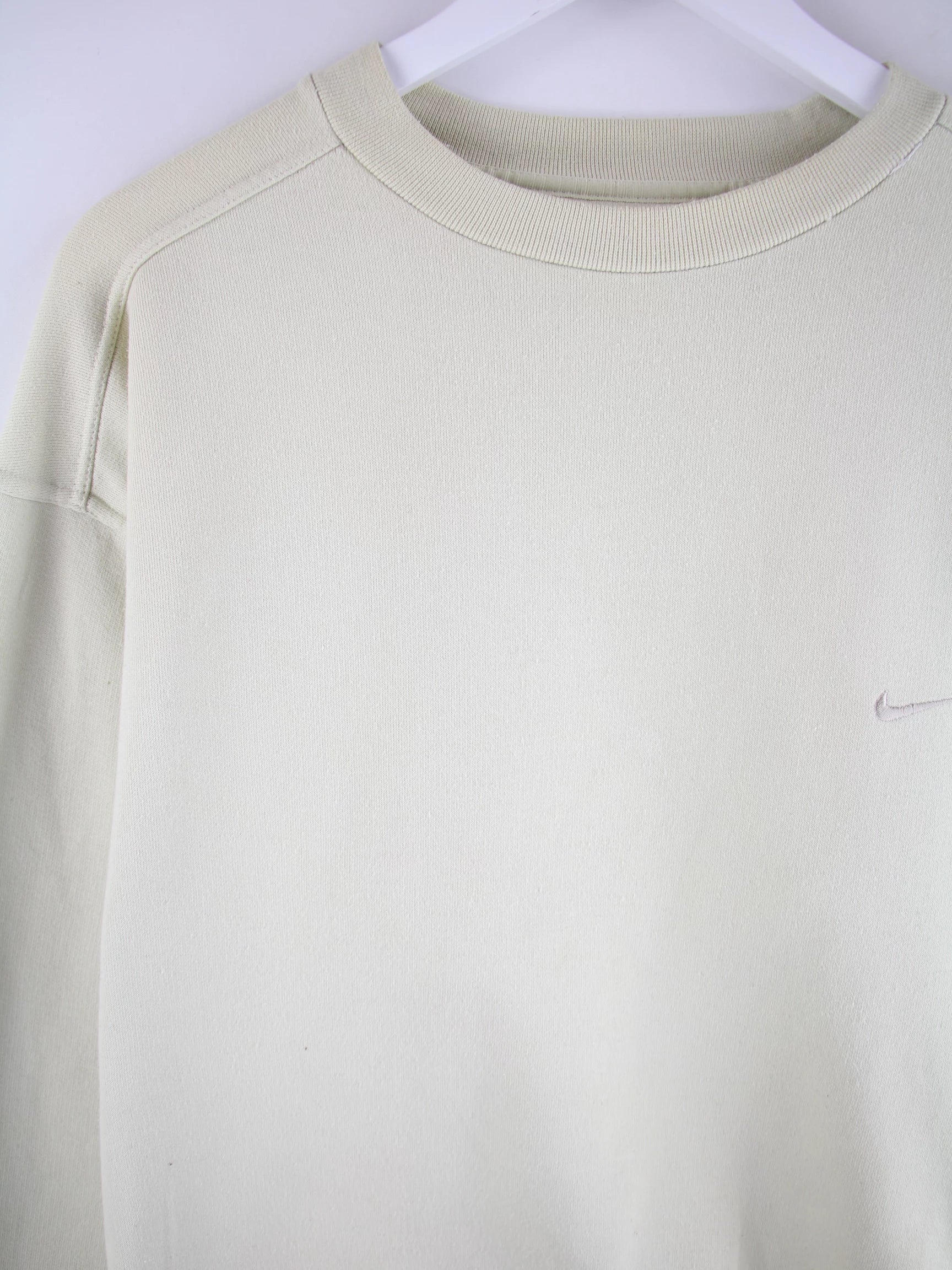 Nike Sweater Beige M – Etikett