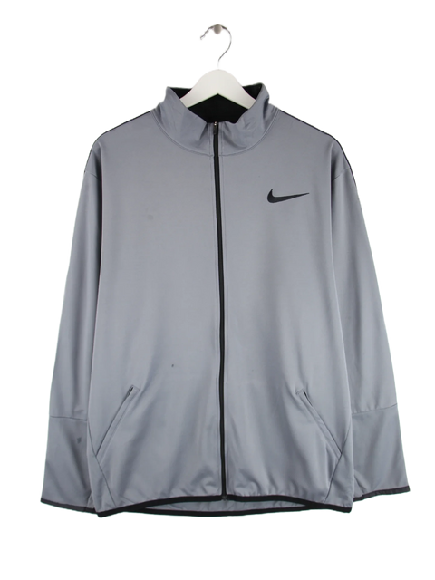 Nike Trainingsjacke Grau XL – Vorderseite