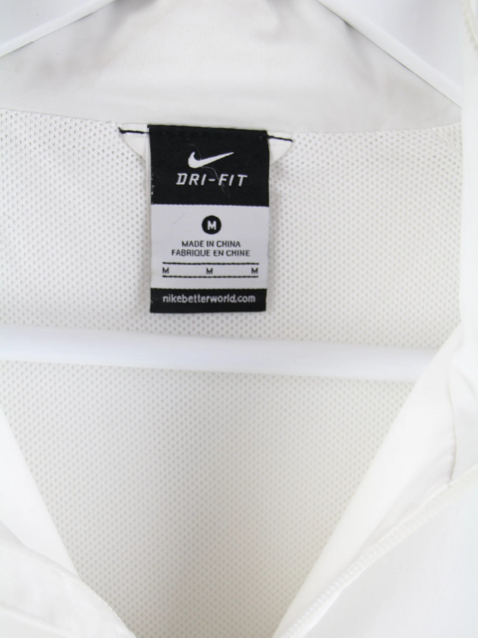 Nike Trainingsjacke Weiß M – Etikett