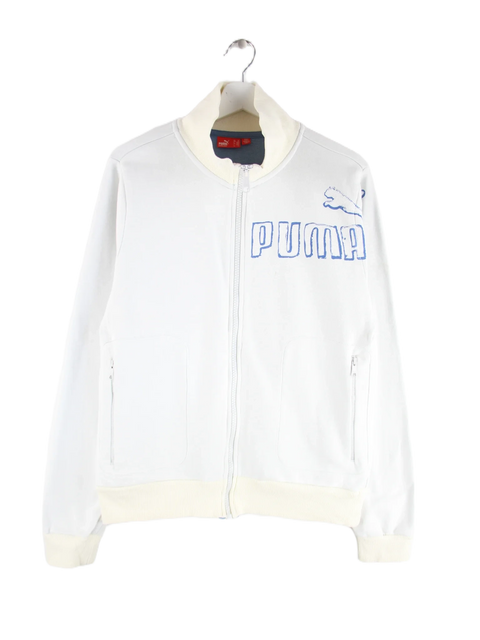 Puma Sweatjacke Weiß M – Vorderseite