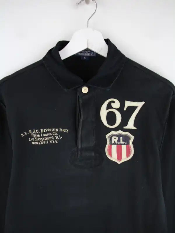 Ralph Lauren Polo Schwarz S – Detailansicht Vorderseite