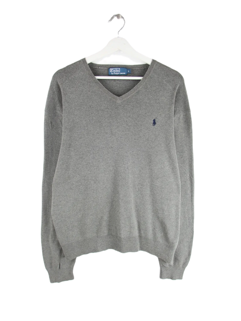 Ralph Lauren Pullover Grau L – Vorderseite