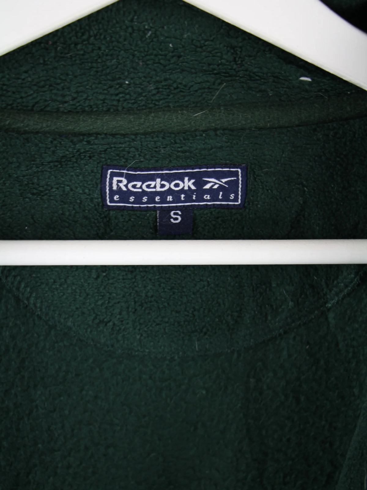 Reebok Fleece Grün S – Etikett