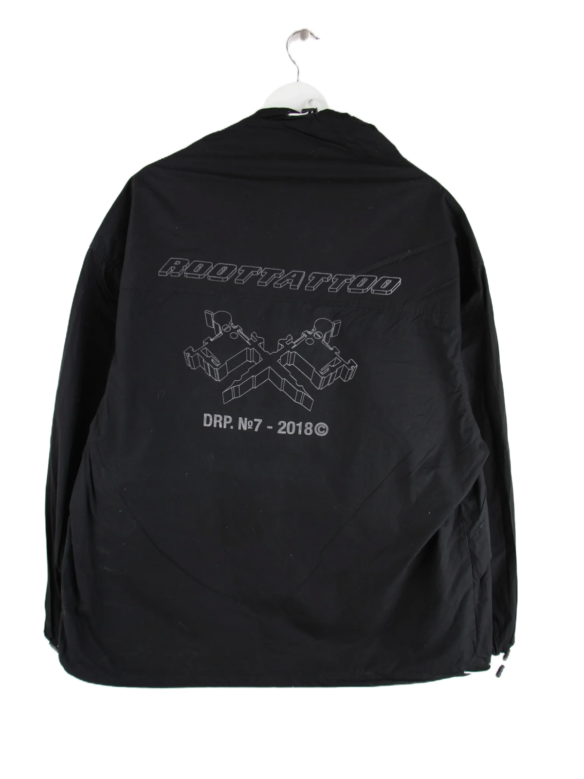 Roottattoo Windbreaker Schwarz XL – Rückseite
