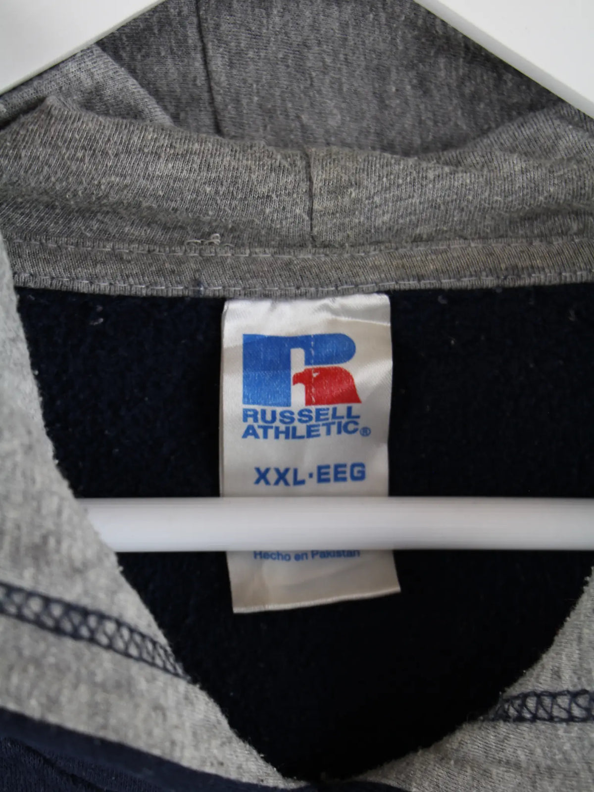 Russell Athletic Hoodie Blau XXL – Etikett