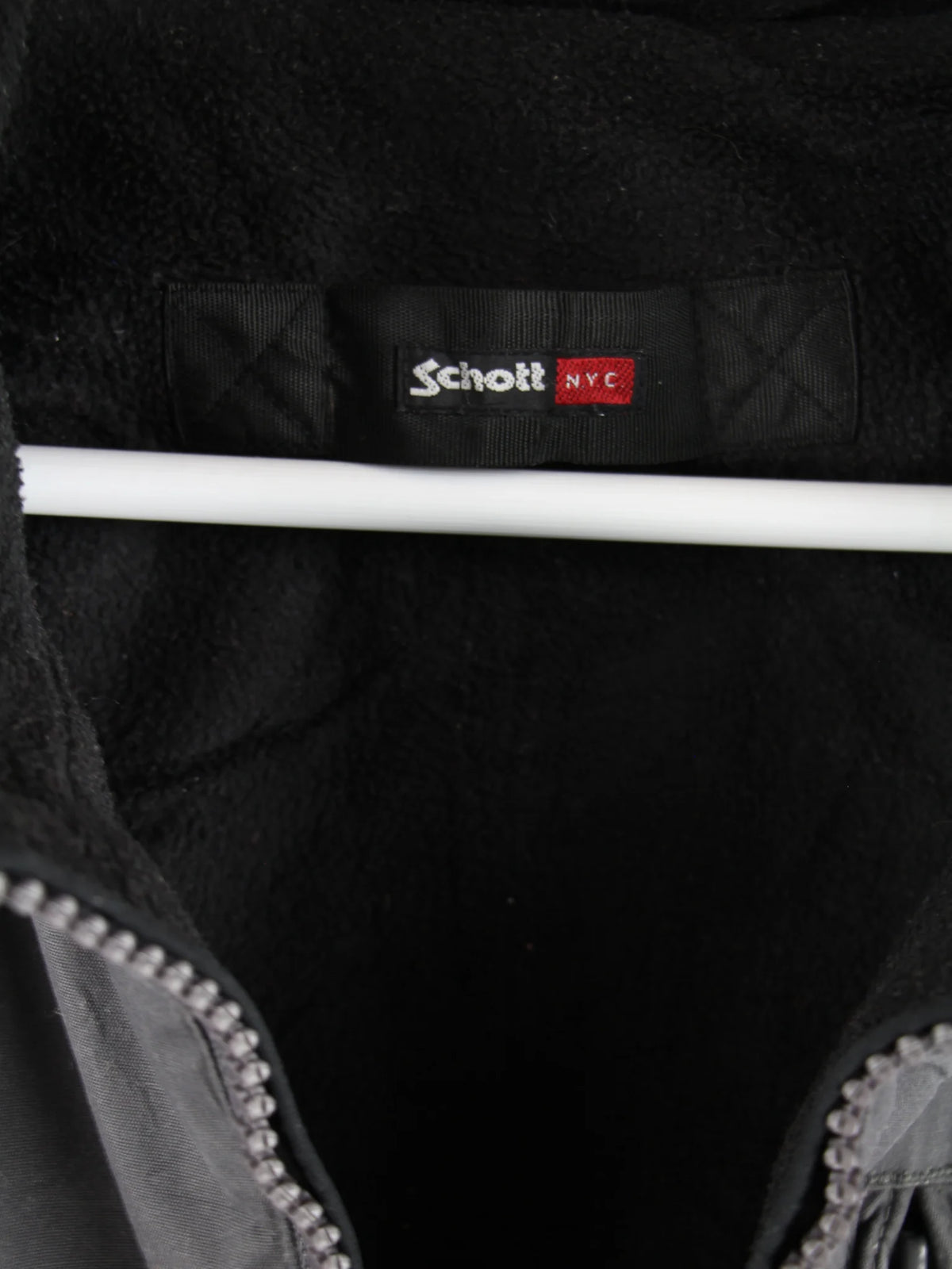 Schott Jacke Grau XL – Etikett