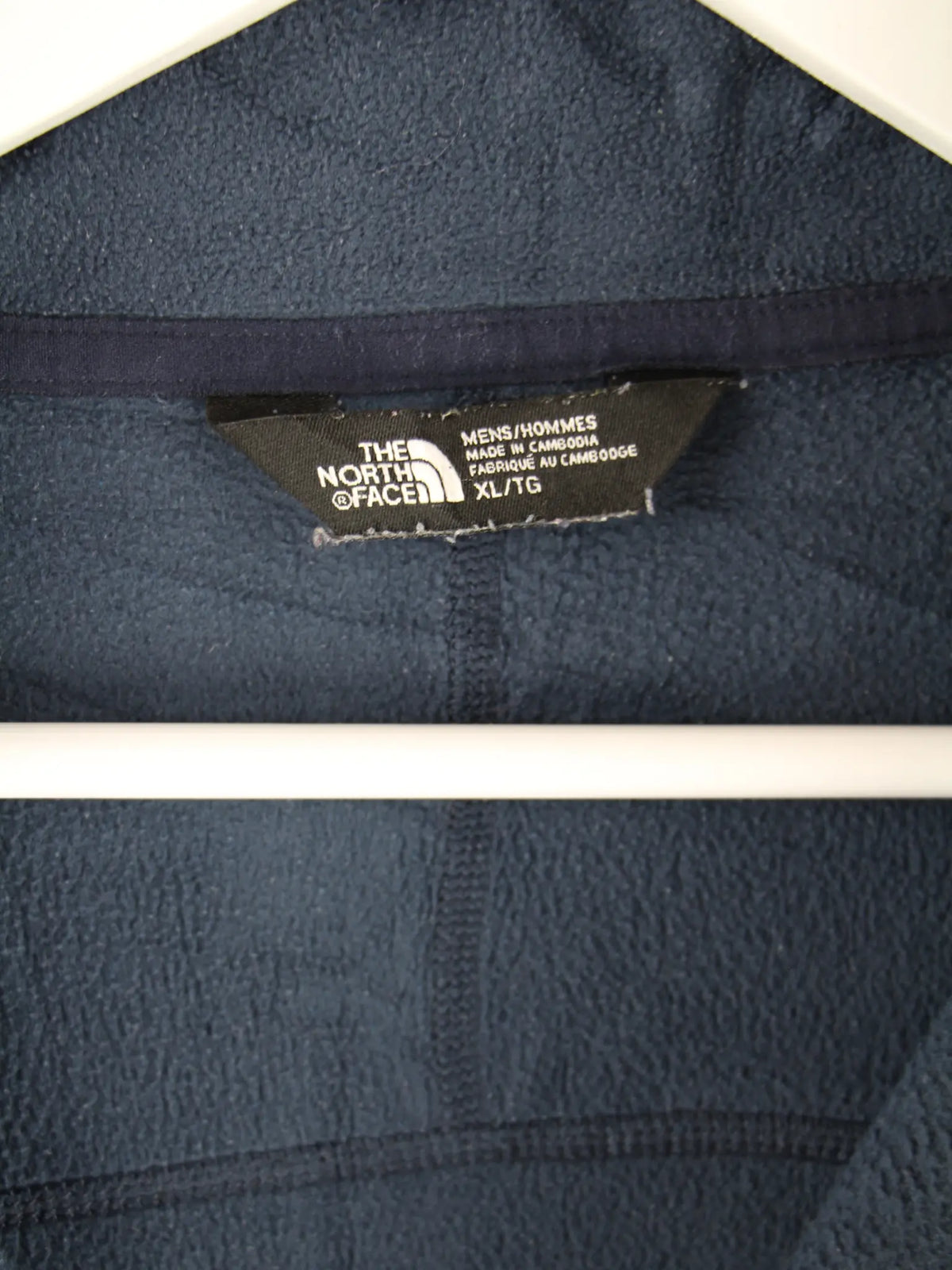 The North Face Fleece Blau XL – Etikett