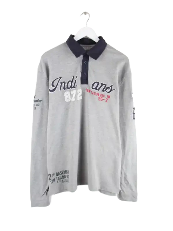 Tom Tailor Polo Grau XL – Vorderseite
