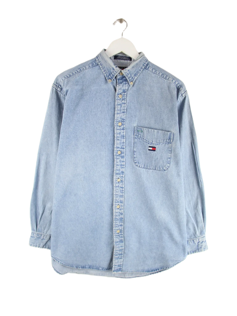 Tommy Hilfiger Freizeit Hemd Blau S – Vorderseite