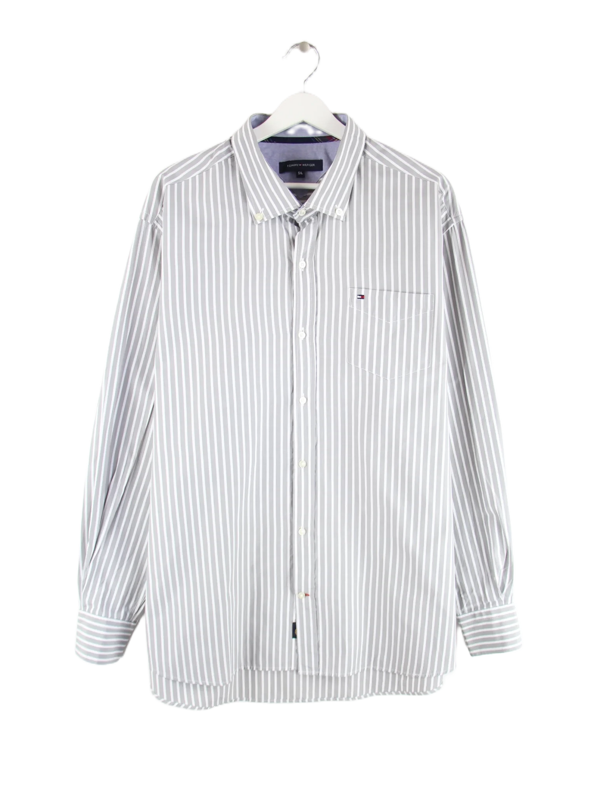 Tommy Hilfiger Hemd Grau 5XL – Vorderseite