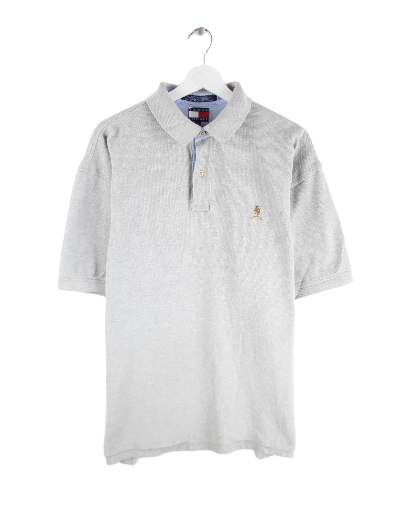 Tommy Hilfiger Polo Grau L – Vorderseite