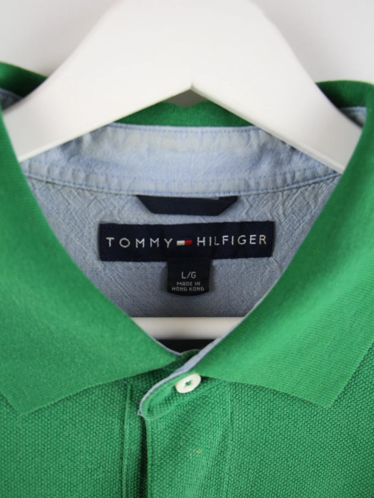 Tommy Hilfiger Polo Grün L – Etikett