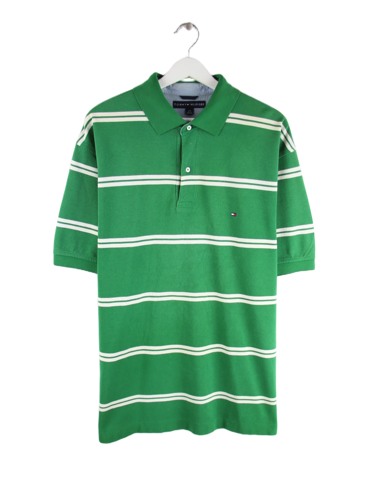 Tommy Hilfiger Polo Grün L – Vorderseite