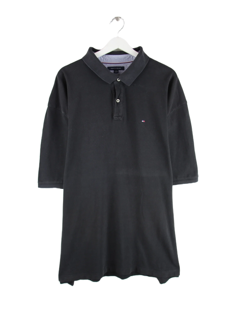 Tommy Hilfiger Polo Schwarz 3XL – Vorderseite