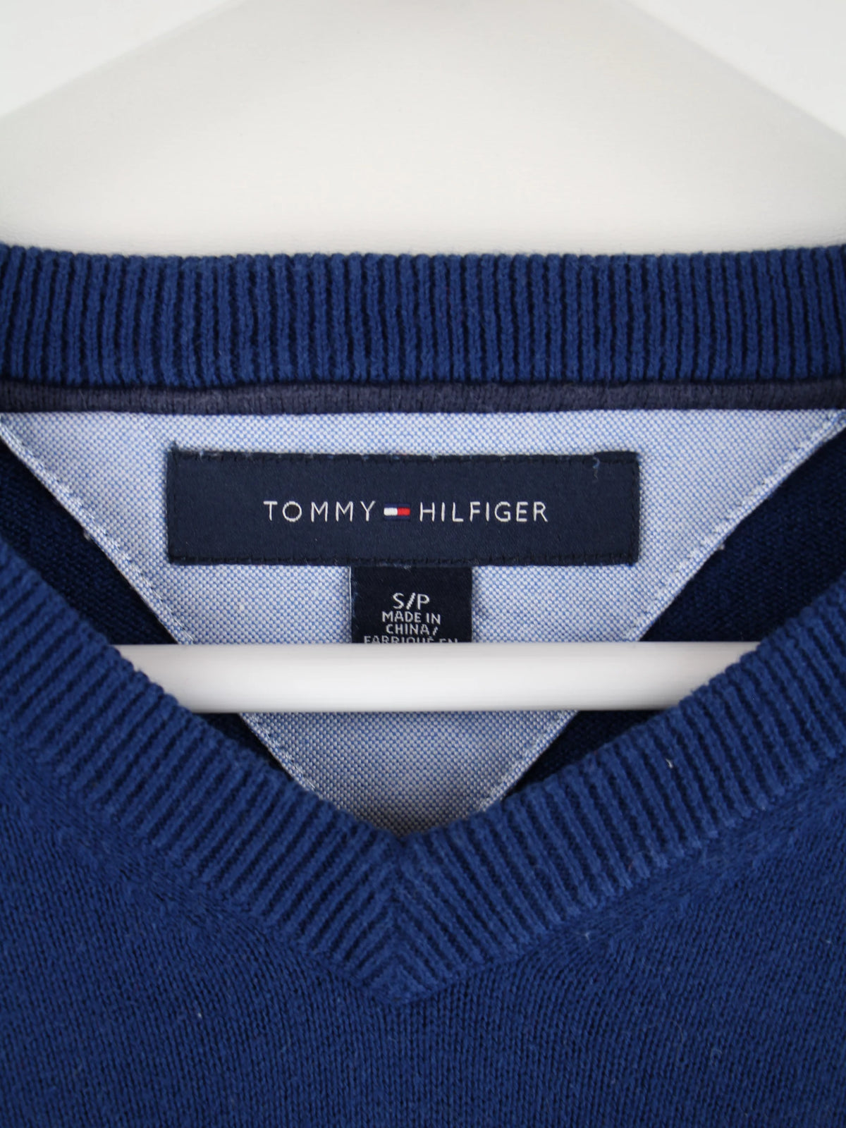 Tommy Hilfiger Pullover Blau S – Etikett
