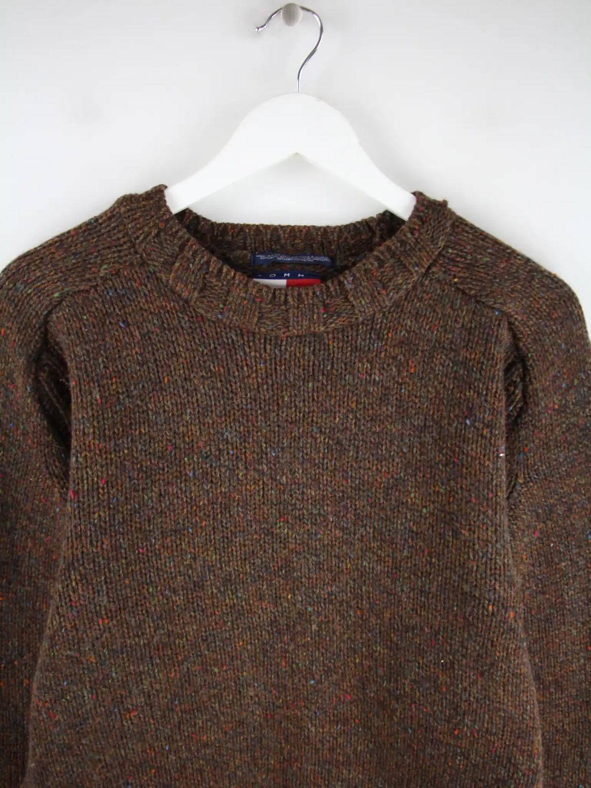 Tommy Hilfiger Pullover Braun XL – Detailansicht Vorderseite