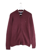 Tommy Hilfiger Strickjacke Rot L – Vorderseite