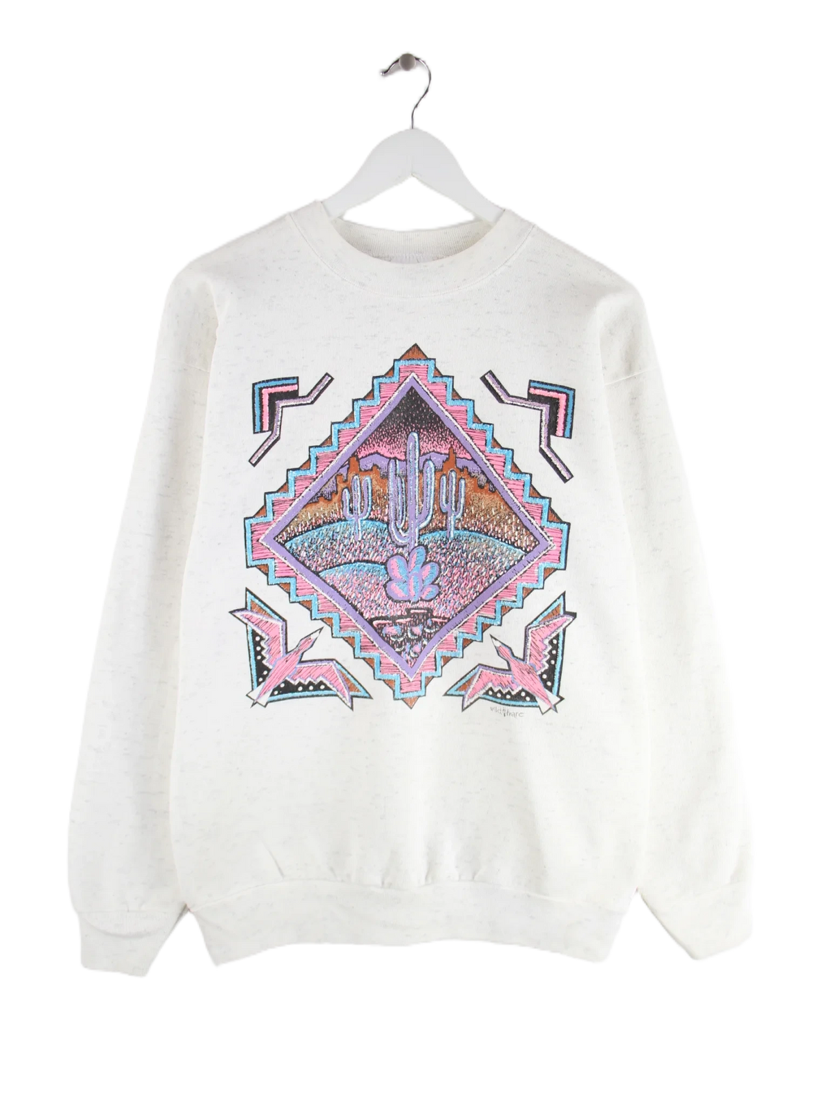 Tultex Sweater Weiß L – Vorderseite