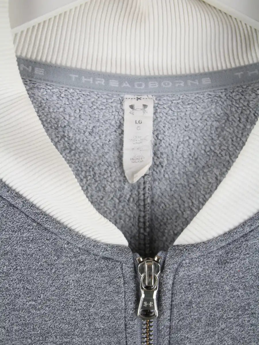 Under Armour Sweatjacke Grau L – Etikett