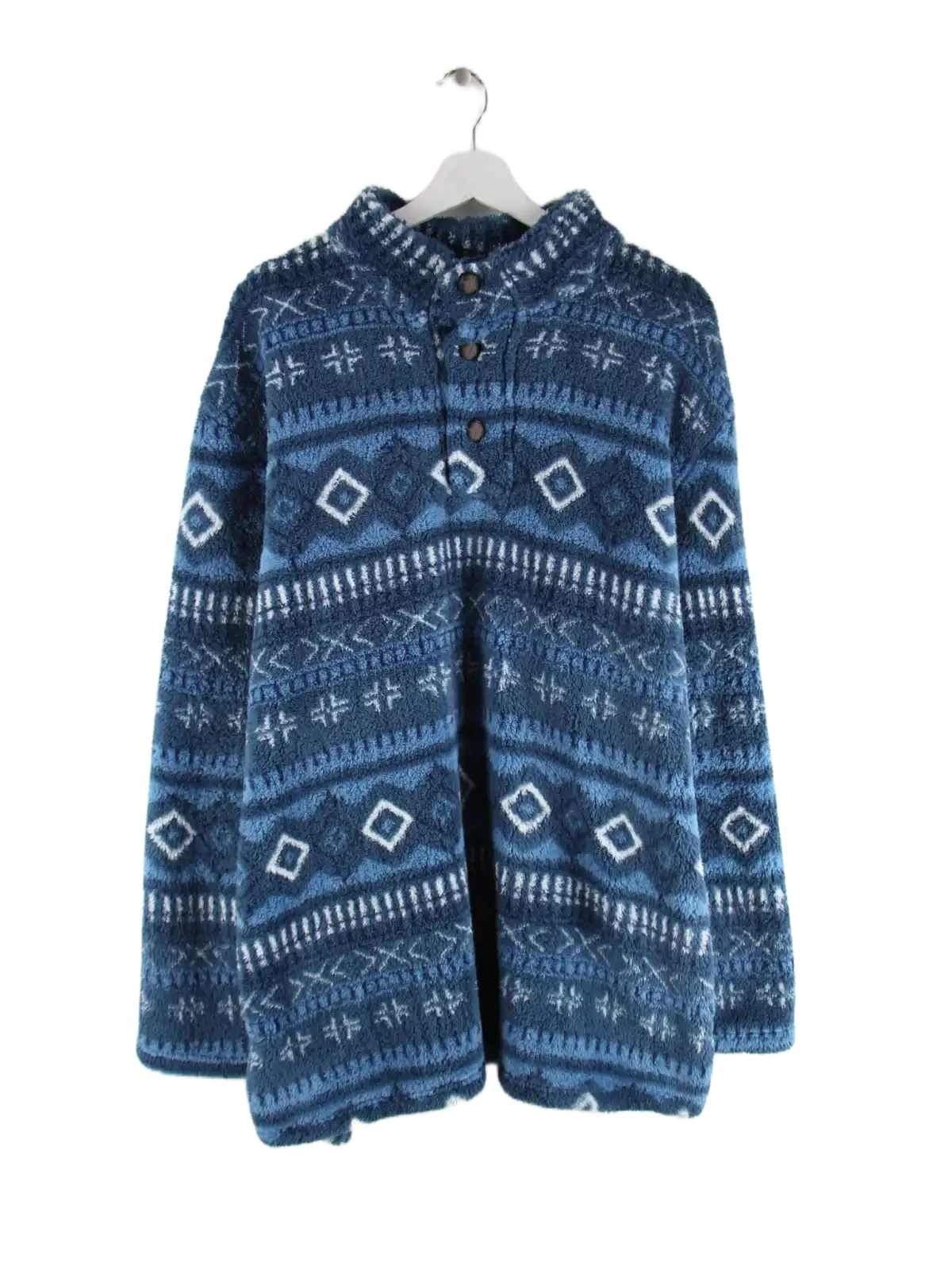 Vintage Fleece Blau XXL – Vorderseite