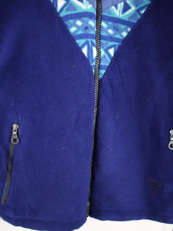 Vintage Fleece Blau L – Detailbild 1