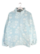 Vintage Fleece Blau L – Vorderseite