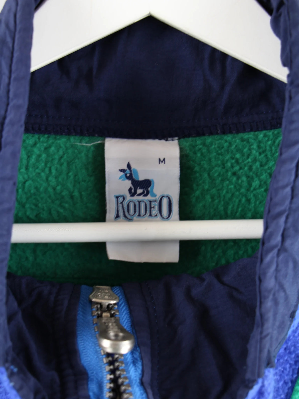 Vintage Fleece Blau XL – Etikett