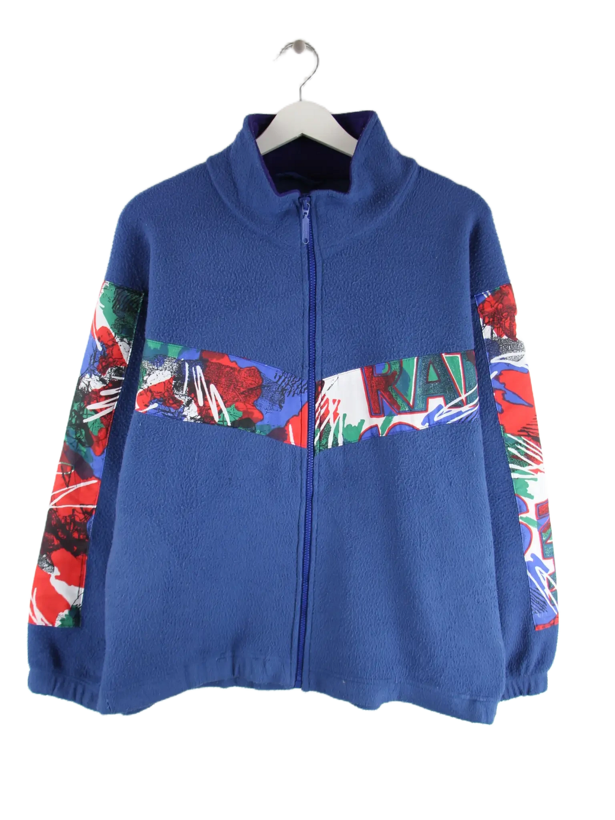 Vintage Fleece Blau L – Vorderseite
