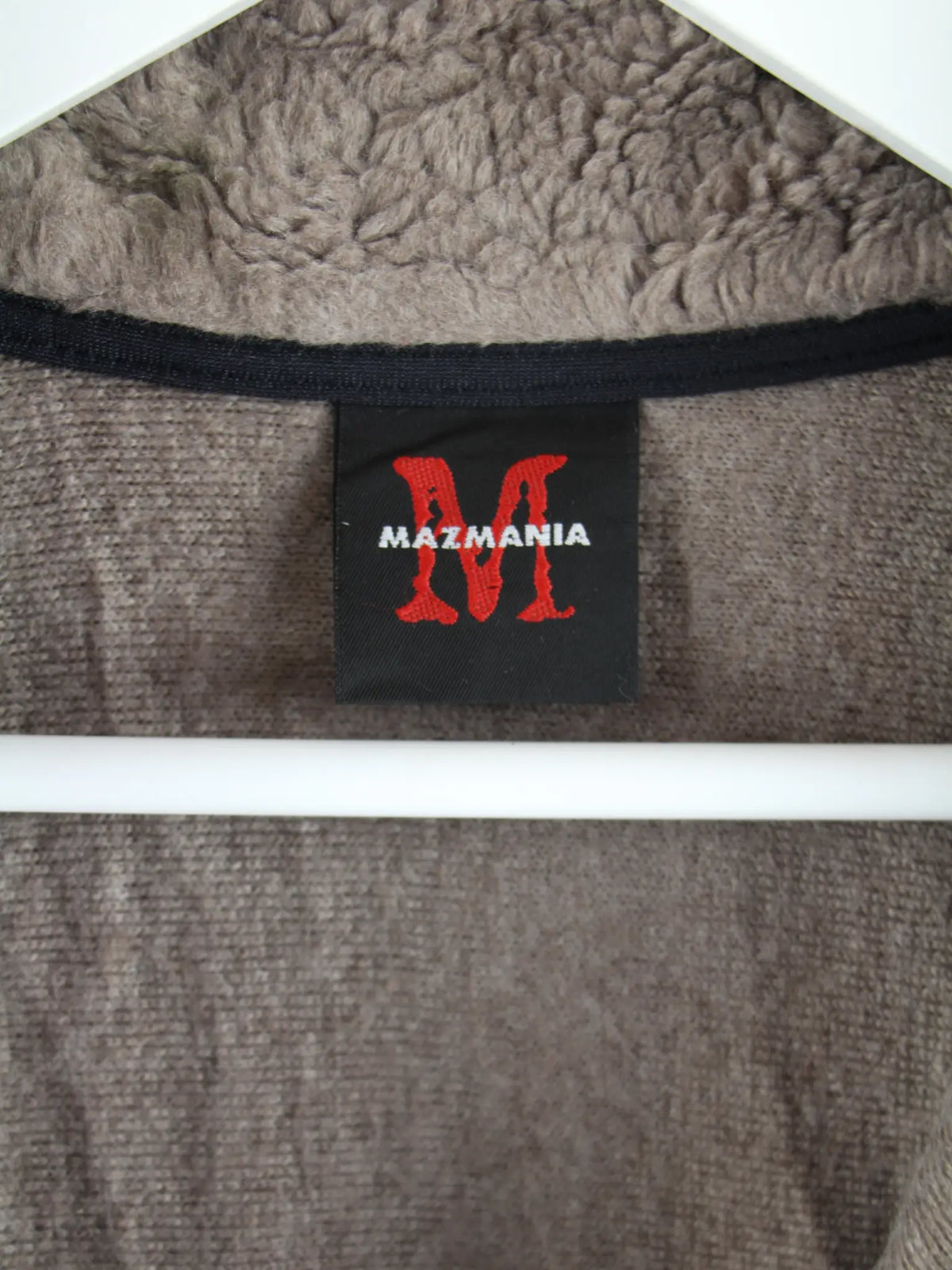 Vintage Fleece Braun L – Etikett