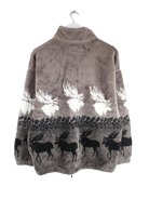 Vintage Fleece Braun L – Rückseite