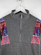 Vintage Fleece Grau XL – Detailansicht Vorderseite