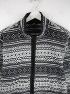 Vintage Fleece Grau L – Detailansicht Vorderseite