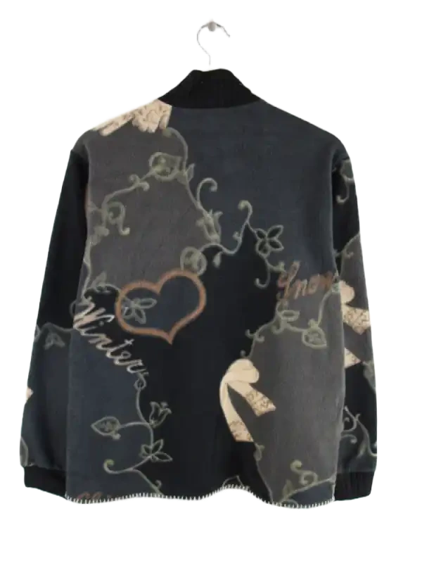 Vintage Fleece Grau M – Rückseite