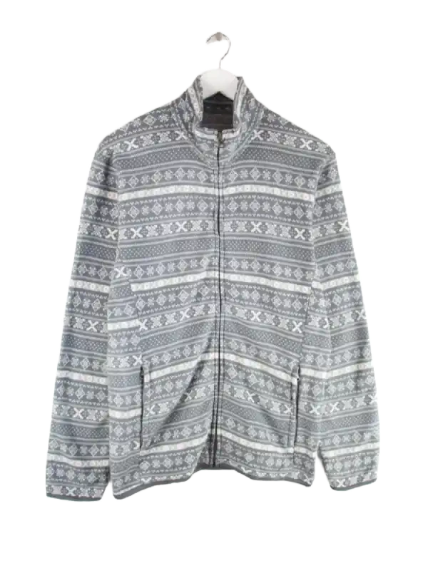 Vintage Fleece Grau L – Vorderseite