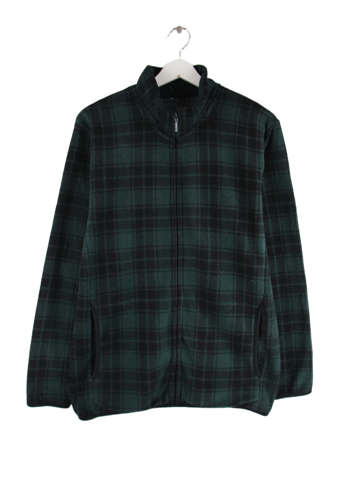 Vintage Fleece Grün L – Vorderseite