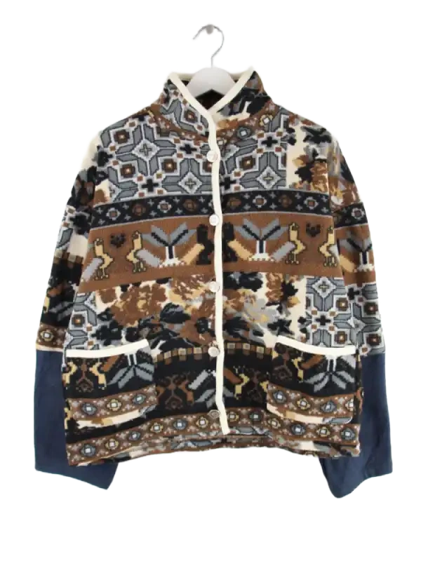Vintage Fleece Mehrfarbig L – Vorderseite