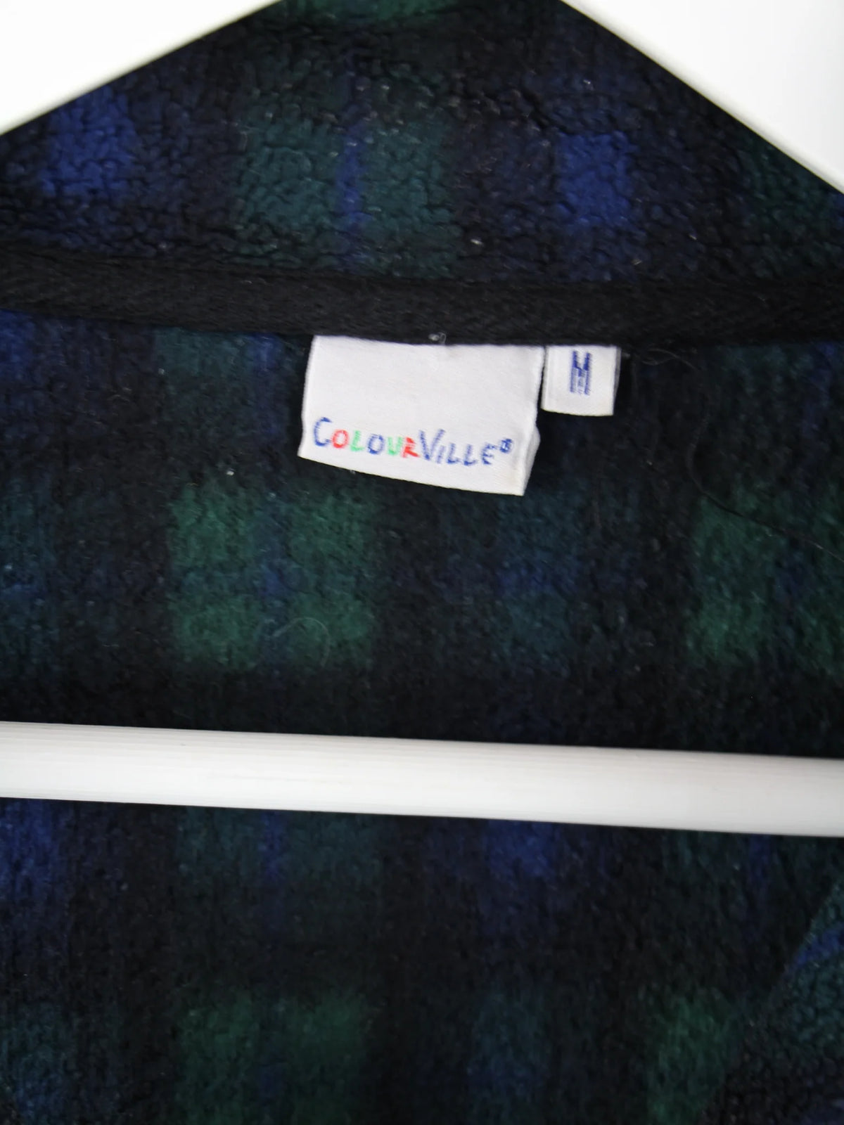 Vintage Fleece Mehrfarbig M – Etikett