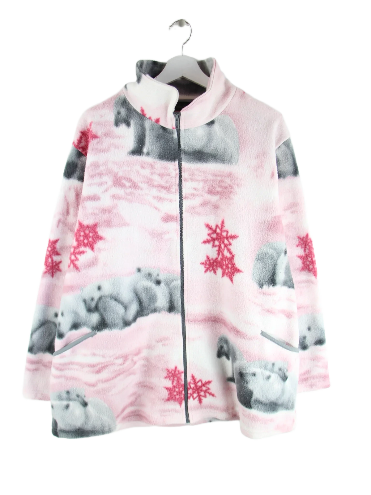 Vintage Fleece Rosa M – Vorderseite