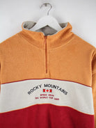 Vintage Fleece Rot L – Detailansicht Vorderseite