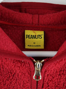 Vintage Fleece Rot M – Etikett