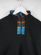 Vintage Fleece Schwarz XL – Detailansicht Vorderseite