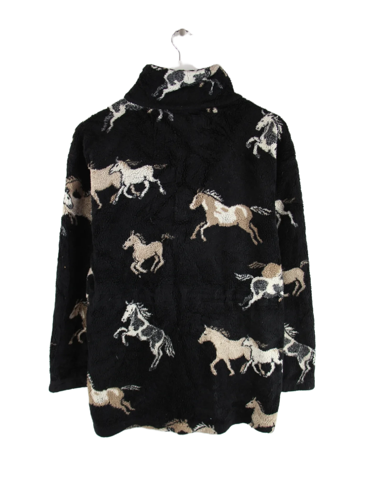 Vintage Fleece Schwarz M – Rückseite