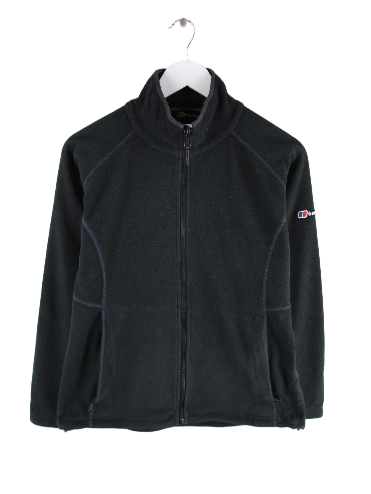 Vintage Fleece Schwarz M – Vorderseite