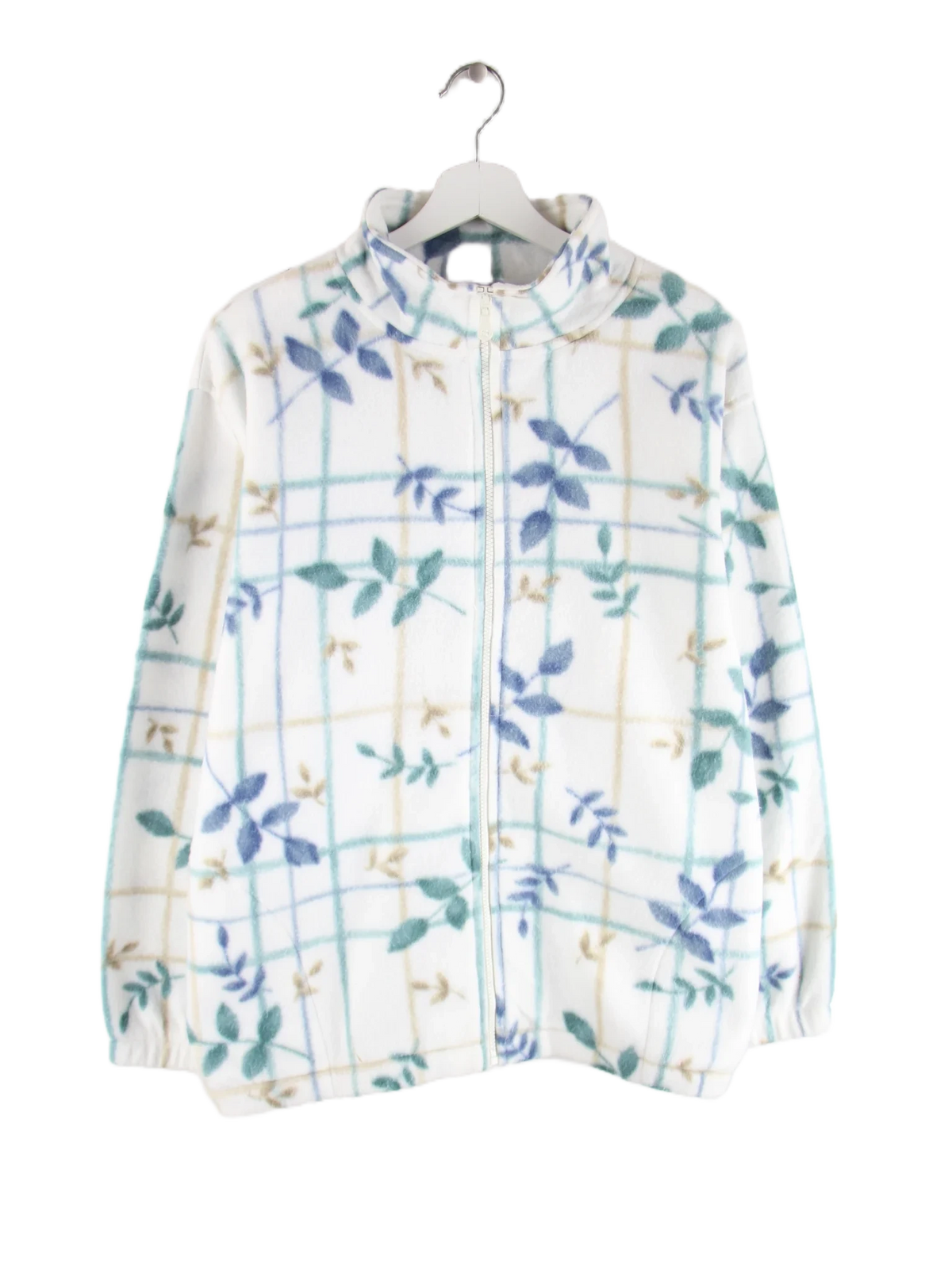 Vintage Fleece Weiß L – Vorderseite