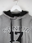 Vintage Hoodie Grau M – Detailansicht Vorderseite