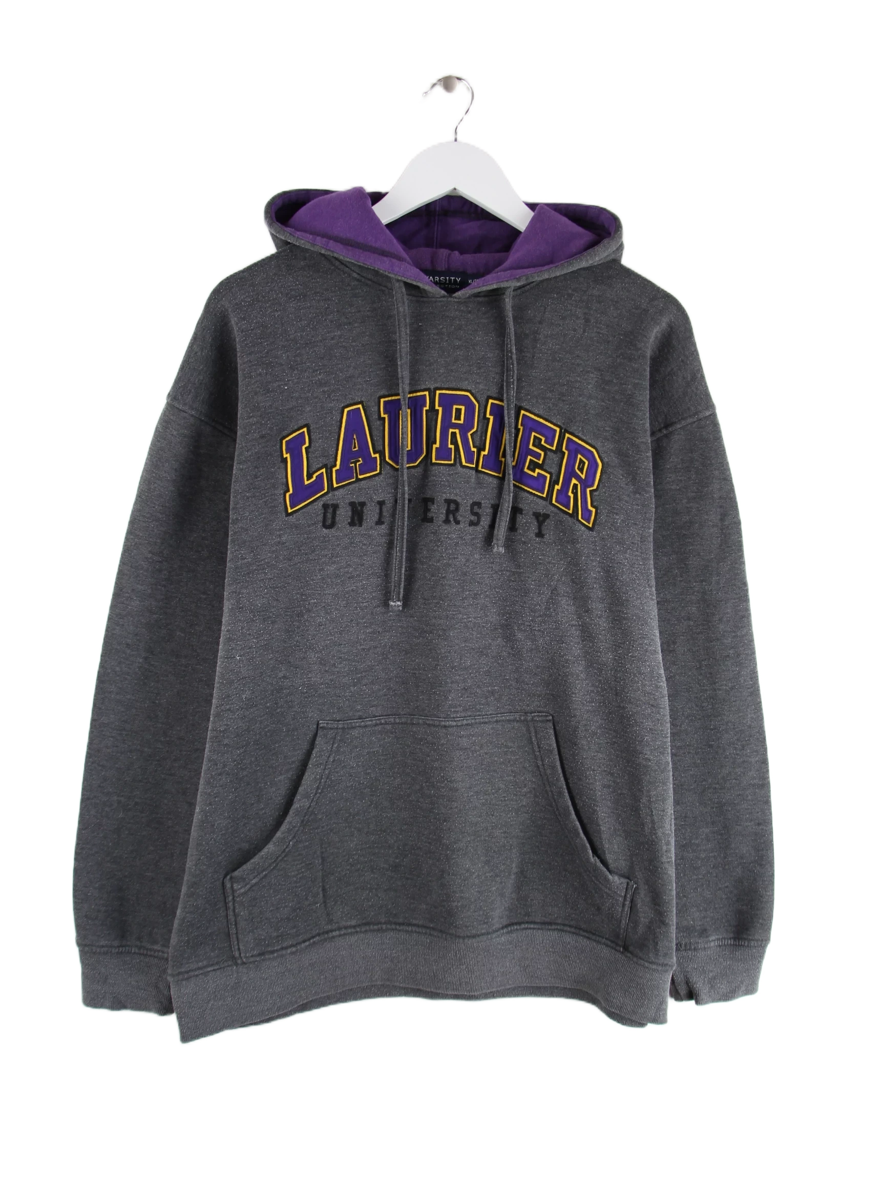 Vintage Hoodie Grau XL – Vorderseite